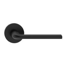 METAL-BUD BELLA ajtóajtókilincs kerek rozettás R SLIM vékony fekete WC zár és alkatrészei