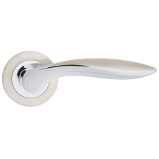 METAL-BUD BLANKA ajtóajtókilincs kerek rozettás szatén króm BB zár és alkatrészei