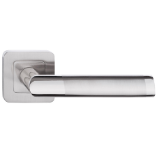 METAL-BUD DARO ajtókilincs kerek rozettás szálcsiszolt nikkel/króm BB zár és alkatrészei