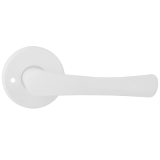 METAL-BUD FESTETT ajtókilincs kerek rozettás fehér BB zár és alkatrészei