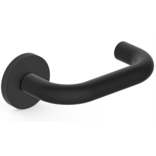 METAL-BUD JOWISZ ajtókilincs kerek rozettás fekete, Csak kilincs felső rozettán zár és alkatrészei