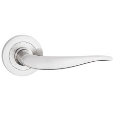 METAL-BUD MONICA ajtókilincs kerek rozettás szálcsiszolt nikkel PZ zár és alkatrészei