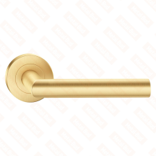 METAL-BUD NOVA ajtóajtókilincs kerek rozettás PVD matt sárgaréz WC zár és alkatrészei