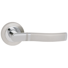 METAL-BUD PLEJADA ajtóajtókilincs kerek rozettás szatén króm WC zár és alkatrészei