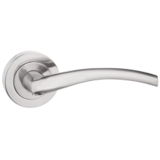 METAL-BUD RICCO ajtókilincs kerek rozettás szálcsiszolt nikkel PZ zár és alkatrészei