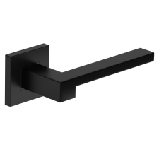 METAL-BUD SAPHIRE ajtóajtókilincs szögletes rozettás fekete WC zár és alkatrészei