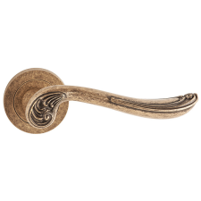 METAL-BUD TOSCA ajtókilincs kerek rozettás antik patina PZ zár és alkatrészei