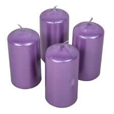 Metál henger gyertya 50x100mm lila 4db/csom (db ár) gyertya