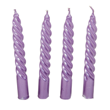 Metál kis csavart gyertya lila 150mm (db ár) 30db/csom gyertya