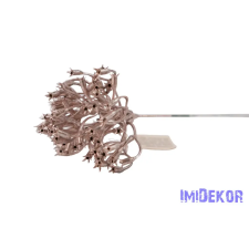 Metál kócos műnövény pick 23cm 2 - Rosegold dekorációs kellék