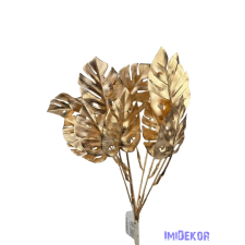  Metál műzöld csokor 13 - Arany dekorációs kellék