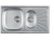 METALAC INKO nerezový dřez Luna Flex 1,5D s odkapem a vaničkou, 770 × 435 mm