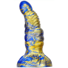 MetallicAnal Dildo Fantasy Nirp 15 x 5.3cm kék-arany műpénisz, dildó