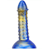 MetallicAnal Dildo Fantasy Saperli – érzéki kék-arany dizájn 16 cm