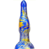 MetallicAnal Dildo Fantasy Skurix 19 x 5.5cm kék-arany