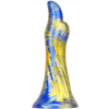 MetallicAnal Fantasy Dildo Dukix 14 x 4.4cm kék-arany