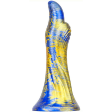 MetallicAnal Fantasy Dildo Dukix 14 x 4.4cm kék-arany műpénisz, dildó