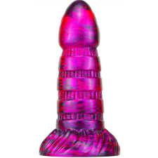 MetallicAnal Torff – prémium, 16 cm fekete-lila dildó műpénisz, dildó