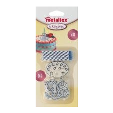 METALTEX szülinapi gyertyák és számok (259017) gyertya