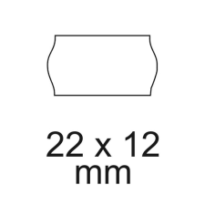 METO Árazószalag 22x12mm, csak Meto 622- 722 gépekhez 10 tekercs/csomag, fehér információs címke