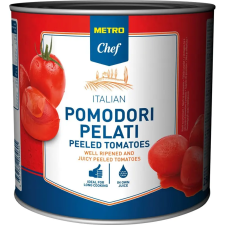  METRO Chef Egész Hámozott Paradicsom Paradicsomlében 2,5 kg konzerv