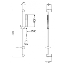 Mexen Alfa DF72 kád készlet, Króm - 745703DF72-00 fürdőkellék