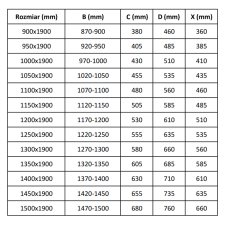 Mexen Apia tolható zuhanyajtó 135 cm, Csíkok, Króm - 845-135-000-01-20 kád, zuhanykabin