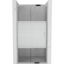 Mexen Apia Tolózuhanyajtó - 135 cm, Króm kád, zuhanykabin