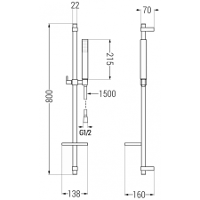 Mexen Aries DQ77 kád készlet, Arany - 744803DQ77-50 fürdőkellék