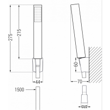 Mexen Aries R77 kád készlet, Arany - 744803R77-50 fürdőkellék