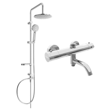 Mexen Carl Zuhanyrendszer - Termosztatikus - Króm fürdőkellék