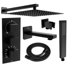 Mexen Cube DR02 Zuhanygarnitúra - Fekete - 25 cm fürdőkellék