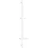 Mexen DQ zuhanyrúd szappantartóval 80 cm, Fehér - 79381-20