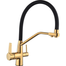 Mexen Duo  mosogató csaptelep  , fekete/fekete - 671701-57 Konyhai csap csaptelep