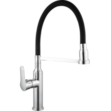Mexen Edna  mosogató csaptelep  , króm/fekete - 672900-00 Konyhai csap csaptelep