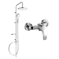 Mexen Erik fali zuhany szett fejzuhannyal és csapteleppel Fabia, Króm - 746540205-00 csaptelep