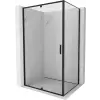 Mexen Exo kifordítható zuhanykabin 130 x 75 cm, átlátszó, fekete - 819-130-075-70-00