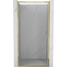 Mexen Exo tolóajtós zuhanyajtó 125 cm, áttetsző, arany - 8151-125-000-50-00 fürdőkellék