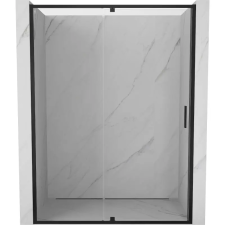 Mexen Exo zuhanyajtó nyíló 130 cm, átlátszó, fekete - 819-130-000-70-00 fürdőkellék