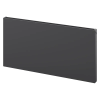 Mexen Flat CF11 lapradiátor 900 x 900 mm, oldalsó csatlakozás, 981 W, antracit - W411F-090-090-66