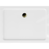 Mexen Flat téglalap alakú slim zuhanytálca  80 x 70 cm, Fehér, szifon Arany - 40107080G