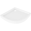 Mexen Flow+ félköríves zuhanytálca 80 x 80 cm, fehér fényes - 46Q108080H
