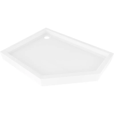 Mexen Flow+ ötszögletű bal oldali zuhanytálca 90 x 80 cm, fényes fehér - 46P108090LH fürdőkellék