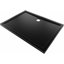 Mexen Flow téglalap alakú slim zuhanytálca 80 x 70 cm, fekete matt - 46R707080 kád, zuhanykabin