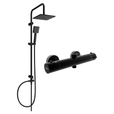 Mexen Kai Termosztátos Zuhanygarnitúra - Fekete fürdőkellék