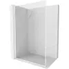 Mexen Kioto-F L zuhanyfal Walk-in kerettel 115 x 202 cm, átlátszó 8 mm, fehér - 800-115-174-20-00