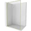 Mexen Kioto-F L zuhanyfal Walk-in kerettel 90 x 202 cm, áttetsző 8 mm, arany matt - 800-090-174-55-00