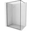 Mexen Kioto-F Walk-in zuhanyfal kerettel 85 x 202 cm, áttetsző 8 mm, fekete - 800-085-104-70-00