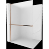 Mexen Kioto+ L walk-in zuhanyfal polccal 110 x 200 cm, matt, rózsaarany - 800-110-123-60-30