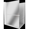 Mexen Kioto+ L Walk-in zuhanykabin 100 x 200 cm, tükör, fehér - 800-100-123-20-50